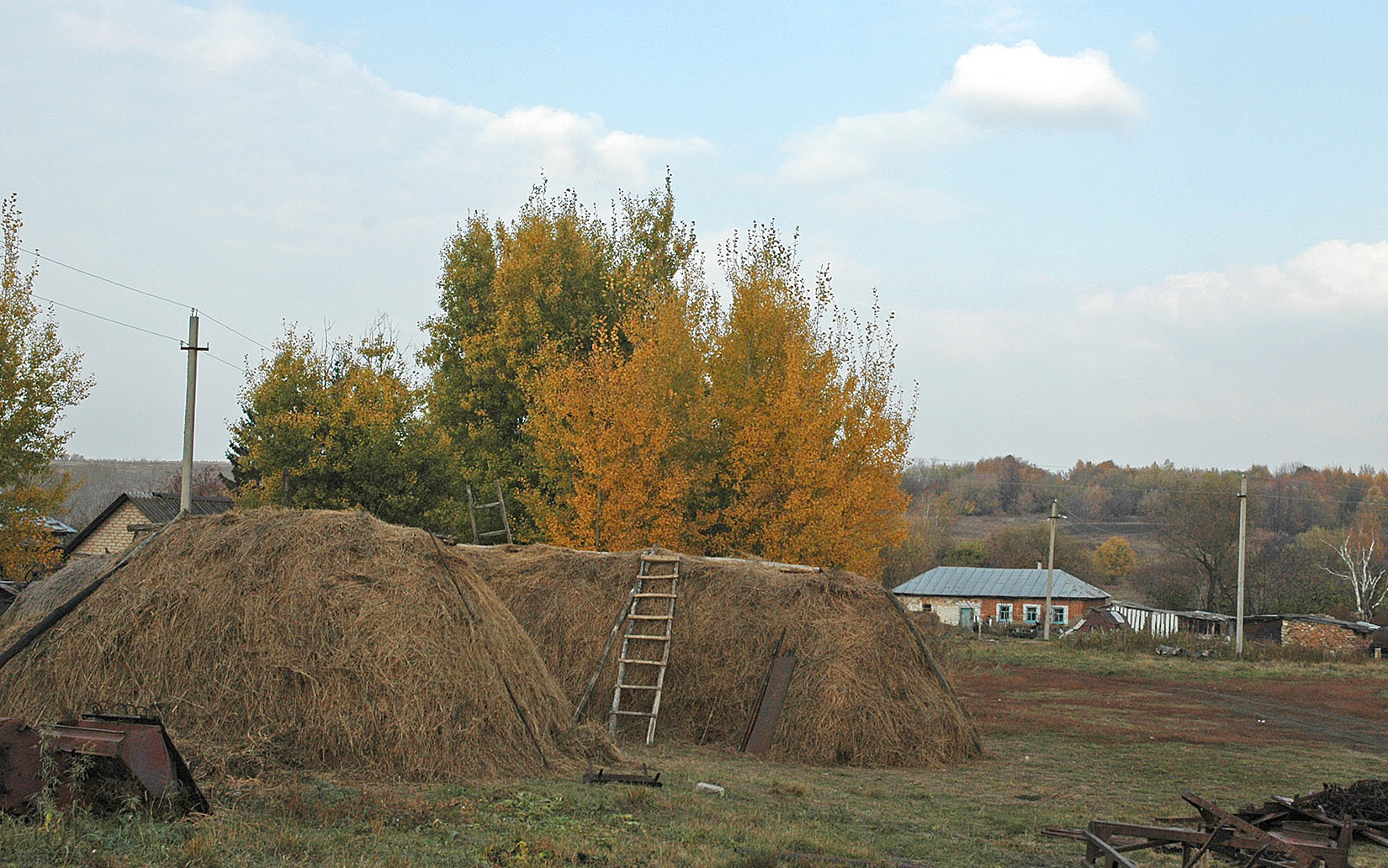 Каменка-Бунино. Поздняя фотография деревни из проекта «Наш Бунин» (2019); год съёмки и фотограф отдельно не указаны.